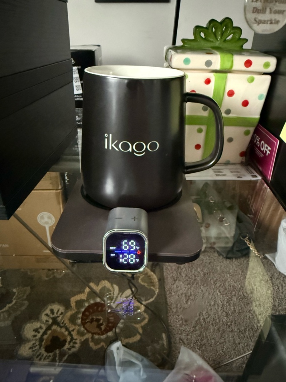 Ikago Smart Mug Warmer Set NEW | Temperature Control Coffee Heater Gift